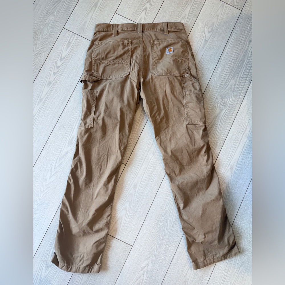LIKE NEW Carhartt Brown Cargo Work Pants with Utility Pockets